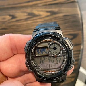 Casio illuminatior watch used